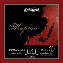 KS311W-4/4M Kaplan Solutions Non-Whistling   E/   4/4, ., D'Addario