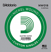 NW018 Nickel Wound    , .018, D'Addario