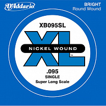 XB095SL Nickel Wound    -, , .095, Super Long, D'Addario