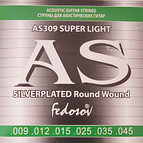 AS309 Silverplated Round Wound     , /, 9-45 Fedosov