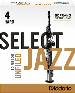 RRS10SSX4H Select Jazz Unfiled    ,  4  (Hard), 10, Rico
