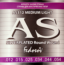 AS312 Silverplated Round Wound     , /, 12-54 Fedosov