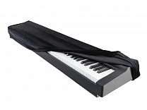 Aka-015B Накидка для цифрового пианино универсальная бархатная, черная, Lutner