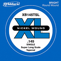 XB145TSL Nickel Wound Tapered    -, .145, Super Long Scale, D'Addario