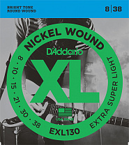EXL130 XL NICKEL WOUND    Extra Super Light 8-38 D`Addario
