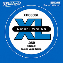 XB060SL Nickel Wound    -, , .060, Super Long, D'Addario