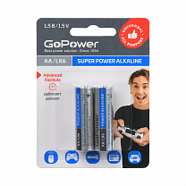 00-00019861 Super Power Alkaline Элемент питания AA/LR6 щелочной 1.5В, 2шт, GoPower