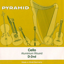 170100 Aluminum Комплект струн для виолончели размером 4/4, Pyramid