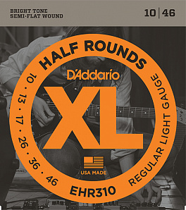 EHR310 Half Round    , Regular Light, 10-46, D'Addario