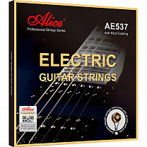 AE537-XL Комплект струн для электрогитары, сплав железа, Extra Light, 8-38, Alice