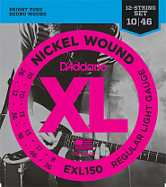 EXL150 Nickel Wound    12- , Regular Light, 10-46, D'Addario