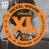 EXL110-10P Nickel Wound   , Regular Light, 10-46, 10 , D'Addario