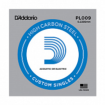 PL009 PLAIN STEEL      0.009" D`Addario