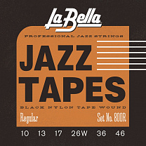 800R Black Nylon    ,   , Regular, 10-46, La Bella