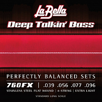760FX Комплект струн для 4-струнной бас-гитары 39-96 La Bella