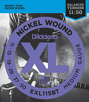 EXL115BT Nickel Wound    , Medium, 11-50, D'Addario