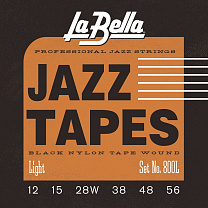 800L Black Nylon    ,   , Light, 12-56, La Bella