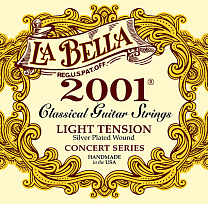 2001L Light Комплект струн для классической гитары, слабое натяжение, посеребренные, La Bella