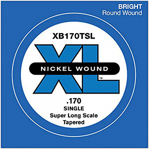 XB170TSL Nickel Wound Tapered    -, .170, Super Long Scale, D'Addario