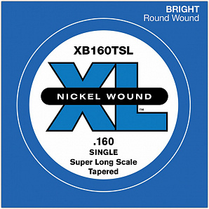 XB160TSL Nickel Wound Tapered    -, .160, Super Long Scale, D'Addario