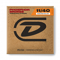 DMP1140 Комплект струн для мандолины, фосф.бронза, Medium, 11-40, Dunlop