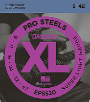 EPS520 XL PRO STEEL    Super Light 9-42 D`Addario