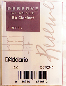 DCT0240 Reserve Classic    Bb,  4.0, 2., Rico