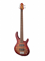 Action-DLX-V-Plus-CRS Action Series Бас-гитара 5-струнная, красный санберст, Cort