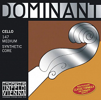 147 Dominant Комплект струн для виолончели размером 4/4, среднее натяжение, Thomastik