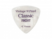 GP-24/075 Celluloid Vintage Classic White Pearl  50,  0.75, Pickboy